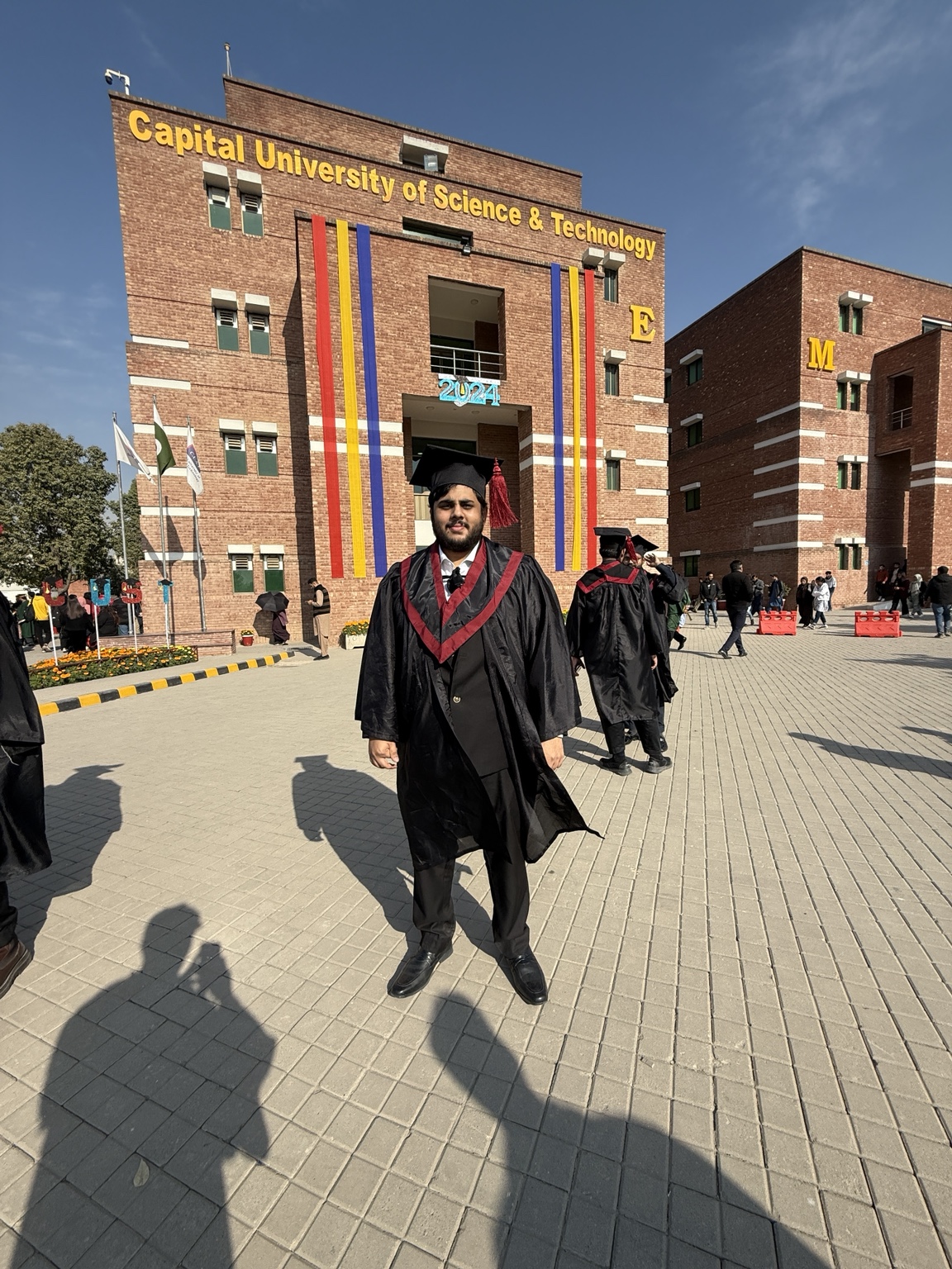 Ibne Shukran outside Capital University of Science and Technology